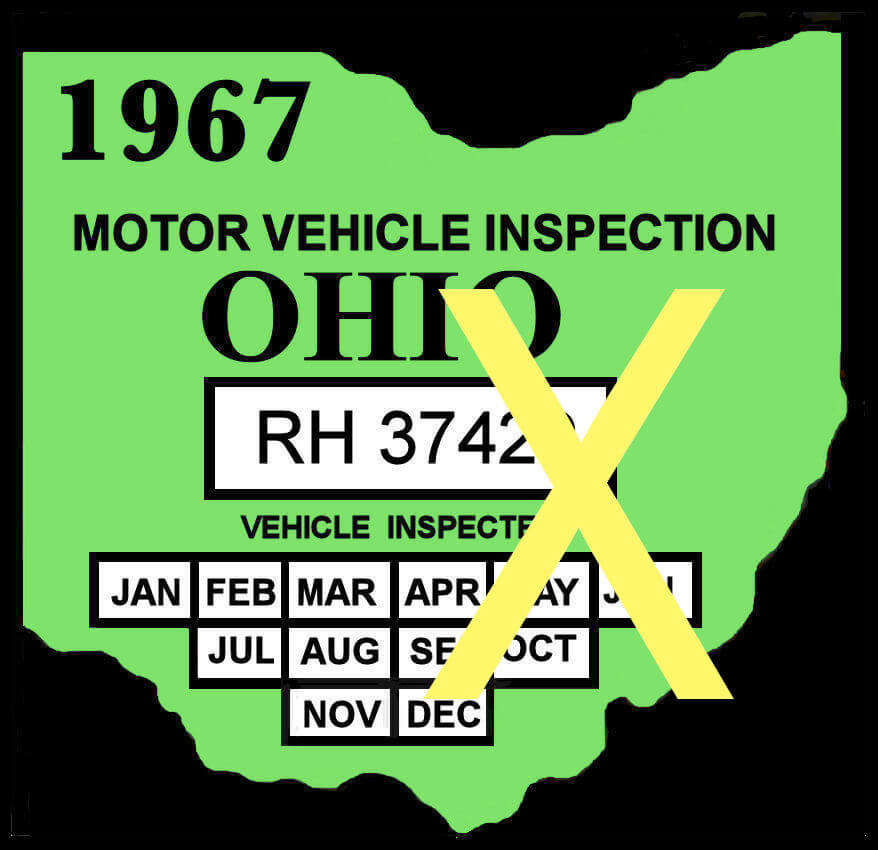 (image for) 1967 Ohio Inspection Sticker